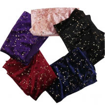 Stretchy Elastic Bronzed Meteor Star Velvet PURPLE BLACK BLUE WINE RED PINK Soft Comfort Drape Fabrics for Costume Dress Craft
