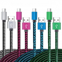 USB Type C Cable Date Sync 2.4A Fast 1M 2M 3M Charging Nylon Braided Wire Charger Cable For Samsung Huawei Android Mobile Phone