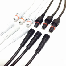 2 pairs/lot Waterproof Connector Cable 2/3/4 Core 40cm Length With Male Plug And Female Plug Adapter For LED Strip Lighting