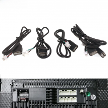 Universal 4 6 8 Pin USB Car Android Radio Player Plug Connector Dual USB Interface Cable Adapter For VW Audi Bmw Benz Android