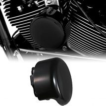 Gloss Black Smooth Horn Cover For Harley Dyna Softail Iron XL Fat Boy Street Bob 883N With Big Twin 4 5/8"