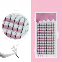 GAHAMACA 2D3D4D5D6D Premade Russian Volume Fans Eyelashes Long Stem Lash Pre Made Eyelash Extensions Faux Mink Supplies