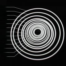 10pcs 50-350mm White Polypropylen Ring Hoops DIY Dream Catcher Craft Wind Chimes Accessories Hanging Decorations For Handmade