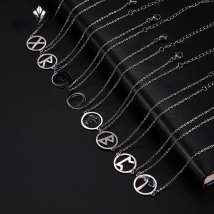 Vintage Norse Rune Charm Necklaces for Women Men Stainless Steel Viking Jewelry Ancient Patron Saint Amulet Valentine's Day