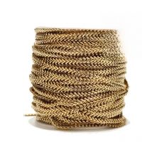 1 Meter Stainless Steel 6mm Gold Fishbone Chains Herringbone Chain for Women Necklace Jewelry Making Supplies