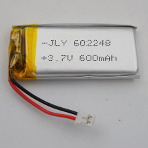 3.7V 600mAh 2.22Wh Polymer Li Lithium Battery 602248 Li-ion 2pin JST-PH 2.0 Connector For GPS Driving Recorder Bluetooth Speaker
