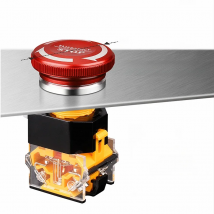 LANBOO M3 series 8A high-current 1NO1NC/2NO2NC Red Oxide Mushroom Button Emergency stop latching push button Switch