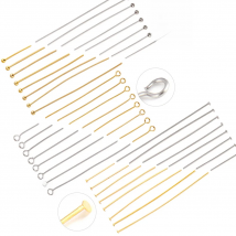 100pcs/lot 316L Stainless Steel Flat Head Pin Jewellery Making Material DIY Headpins For Jewelry Findings Making Supplies
