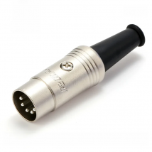 REAN NYS322 Mini 5 Pole Male Plug Cable Connector 5Pin Keyboard Electronic Drum Electric Piano Synthesizer Midi Data Connection