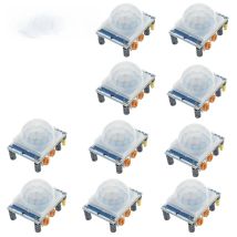 1-10pcs HC-SR501 Adjust IR Pyroelectric Infrared PIR Motion Sensor Detector Module For Arduino For Raspberry Pi Kits + Case