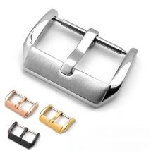 10 12 14 16mm 18mm 20mm 22mm Stainless Steel Watch Strap Buckle Silver Gold Color Metal Watchband Clasp Watch Accessories Button