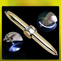 STONEGO Relieve Stress Spinner Pen Gyroscope Decompression Light Ball Pen Shape Finger Gyro Writing Pen