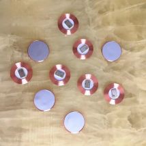 10pcs/lot 125Khz EM4100  RFID read only Coin tag T5577  19.5mm diameter coil chip ultra thin slim sticker EM writable
