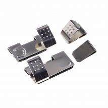 10 -100 Pairs Battery Clip A AA CR2 CR123A 18650 Spring Steel Nickel Plated Positive Negative Mate