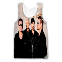 CAVVING 3D Printed  U2 Band  Tank Tops Harajuku Vest  Summer Undershirt Shirts Streetwear for Men/women  V01