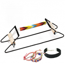 Stainless Steel Weaving Beading Loom for Jewelry Bracelets Necklaces Make Wood Handle Knitting Machine Handmade Knitting Tools