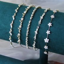 Exquisite Elegant Opal Rhinestone Pearl Hairband Headband Gifts Women Girls Hair Head Hoop Bands Accessories Headdress Headwear