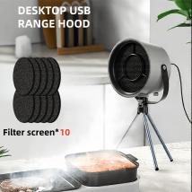 Nuove cappe da tavolo USB Ventilatore di scarico portatile alimentato tramite USB Cappa da cucina piccola Estrattore Barbecue Cappa aspirante di grandi dimensioni