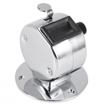 Round Base 4 Digit Manual Hand Tally Mechanical Palm Click Counter