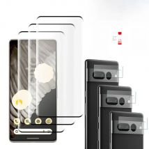 3D Tempered Glass For Google Pixel 7 Pro 6 Pro Pixel 6A Screen Protector Camera Lens Film For Pixel 7 Pro Glass Full Cover