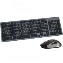 Wireless Keyboard and Mouse Combo Rechargeable Russian Korean English Keycap Slim Computer Keyboard & Silent Mouse Set