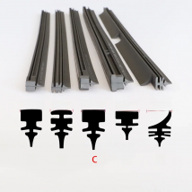 All Type Car Wiper Rubber Refill Blade Soft Insert Strip 35 to 80 CM For BMW Mercedes Benz Windshield Wiper Replacement Parts