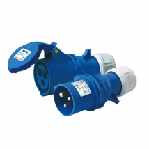 16A 3 pin connector plug Industrial male female plugs SFN-013/SFN-213 waterproof IP44 220-240V~2P+E