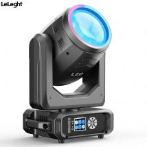 Leleght 200W LED Focused Moving Head Beam Light 11+1 Color Wheel 14+1 Gobo Wheel DMX512 for Bars Clubs KTV Birthday Parties