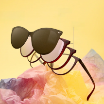 X3173 Polarized Magnet Clip On Sungasses Women Retro Cat Eye Prescription Sun Glasses For Women UV400 Myopia Optical Eyeglasses