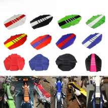 Dirt Bike Motorcycle Rubber Striped Gripper Soft Seat Cover Universal For Honda CRF XR 50 110 125 230 250 450 SX XC EXC DRM WR