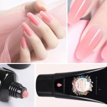 BOZLIN Poly UV Gel Polish 60ML Acrylic 12 Color For Extension Color Nail Gel For Quick Builder Nails Art Painting Gel Varnish