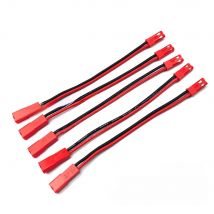5Pcs RC 10/15/20cm JST Male Female Connector Plug Extension Wire Cable Harness for RC Model Car Aircraft JST 2-Pin Plug Parts