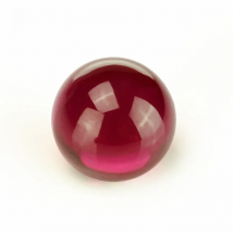 Red color smooth Ball sphere shape lab grown ruby beads loose stone  corundum without hole  gemstone for jewelry making