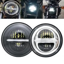 5.75 Inch LED Motorcycle Projector Headlight Led Hi/Lo Beam for Harley Sportster 1200 883 Touring Scrambler 5 3/4" Headlamp.