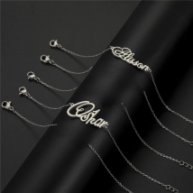 Sipuris Custom Name Bracelets With Crown For Women Girl Stainless Steel Customized Personalized Unique Bracelet Jewelry Children