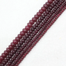 Mini. Order is $7! 2x4-5x8mm Red Garnet Color Jades Rondelle abacus bead stone DIY Jewelry Making Loose Beads 15"