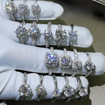 CC Trendy Jewelry Rings For Women Cubic Zirconia Charms Bridal Wedding Engagement White Gold Color Ring Drop Shipping