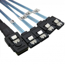 CableDeconn Reverse Mini SAS 36pin SFF-8087 to 4 SATA7P cable for HDD 0.5m 1m