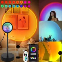 Smart Sunset Lamp Tuya LED Night Ligh USB RGB Smart Life APP Remote Projection For Room Decoration Photography Festival Birth