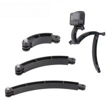 For GoPro 13 Accessories Self Selfie Stick Helmet Arm curved Extension 3 way for go pro HERO 11 12 Dji OSMO Action 4 3 Camera
