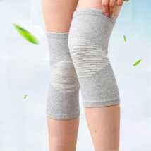 1 Pcs Knee Warm Support Brace Tom's HUG Leg Arthritis Injury Sleeve Elasticated Bandage knee Pad Charcoal Knitted Elbow kneePad