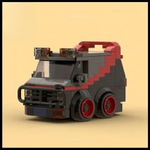 NEW MOC Classic Movie A-Teamed Van Car Building Blocks Special Vehicle Model Ideas Set Truck Bricks assembly Toys Xmas Gift