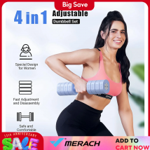 MERACH Set di manubri regolabili da 2, pesi manuali 4 in 1 per donne a casa, manubri pesi liberi ciascuno 2,2 libbre 4,4 libbre 6,6 libbre 8,8 libbre