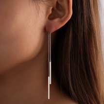 Vintage Long Tassel Geometric Square Drop Earrings For Women Korean Long Thread Dangle Earring Fashion Jewelry Oorbellen Brincos