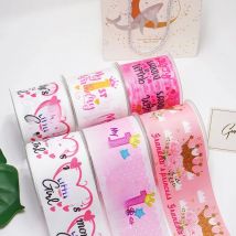 DIY Cartoon Baby Printed Grosgrain Ribbon For Craft Supplies Sewing Accessories 5 Yards, Planar Resins Mold 10 Pieces. 51204