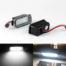 2Pcs License Plate Light for Ford KUGA S MAX MONDEO MK4 MK5 MK2 FIESTA 2008-2019 FOCUS ABS Plastic 12V LED Number Signal Light