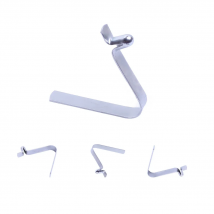 Manufacture Zinc Coated V Shaped Metal Clamps With V Spring Clips  Push Button Spring Clips Used For 9-16mm Tube