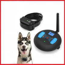 200m Dog Wireless Rechargeable Electric Fence, IP68 Waterproof Beep + Shock Training Mode, Transmitter and Collar Combo