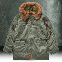 Winter N3b Polar Warm Cotton Parkas Men Hooded Outdoor Trekking Hunting Climbing Hiking Cargo Jackets Medium Long Windbreaker