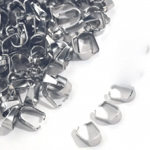 200Pcs/lot Melon Seeds Buckle Pendant DIY Necklace Bracelet Connectors Hooks Stainless Steel Clasps Pinch Bails Jewelry Findings